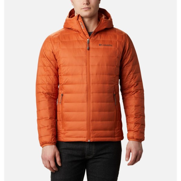 Columbia Jacket South Africa Voodoo Falls 590 TurboDown Hooded Puffer Jacket Orange Mens Columbia Factory Store South Africa